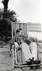 Derrick Dutton, Beech Holme, 8 Curzon Park North with old Gasometer in background. circa 1930